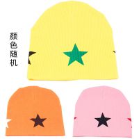 儿童婴儿宝宝棉布帽子秋天冬季新生儿男女小孩0到3-9-12月1岁头帽 五角星 只买 帽子