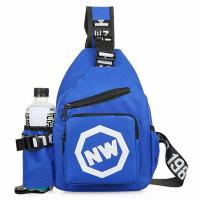 儿童胸包男童旅游小背包户外旅行斜挎包学生小男女孩休闲单肩包包 宝蓝