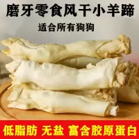 风干羊蹄宠物狗狗泰迪金毛零食中大小型犬磨牙骨头补钙洁齿磨牙棒 风干小羊蹄1支装(不划算)