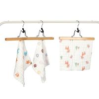 婴儿全棉纱布口水巾长童巾大尺寸30*50宝宝毛巾儿童洗脸巾擦奶巾 3条装加密方巾尺寸拉伸30*30