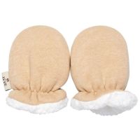 婴儿手套冬季羊羔绒加绒加厚保暖 纯棉透气防抓脸宝宝手套0-1-2岁 0-2岁