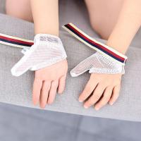 戒吃手神器大拇指宝宝防吃手小孩戒手瘾手套儿童婴儿咬手指矫正器 白色全网拇指款[2只装]不分左右手 XS码[10个月-1周