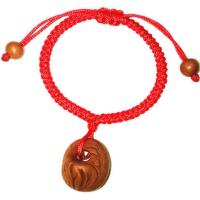 原创狗牙齿毛桃核桃木桃胡宝宝婴儿童本命年压惊手链脚链饰品 单桃核款手腕周长11厘米
