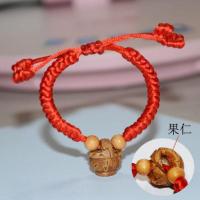 宝宝狗牙齿手链压惊辟邪防惊吓随身真狗牙桃木红绳 桃蓝简单款手链 宝宝款(5-60斤)