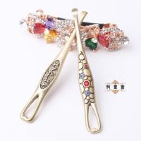 纯黄铜掏耳勺耳挖耳扒耙成人儿童钥匙扣配件礼品 中号(一只) 木纹