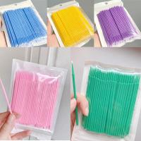 眉毛眼线纠错神器纳米棉签棒化妆美容美睫尖头小极细清洁棉棒 [随机发]10根 试用装