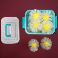 滚筒洗衣机用刷鞋神器洗衣机用洗鞋神器球形鞋刷懒人鞋刷智能鞋刷 8只装金色(可洗1-3双鞋)