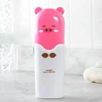 漱口刷牙杯子家用牙缸牙膏便携式旅行套装情侣牙刷盒牙具洗漱收纳 粉色小猪