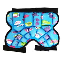 3-15岁儿童加厚护臀裤滑雪轮滑鞋护具溜冰防摔防护滑板初学者男女 [加厚款] 蓝色 均码(3-15岁儿童)