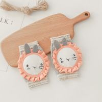 宝宝护膝防摔婴儿爬行夏天小孩学步幼儿运动套盖夏季儿童护肘薄款 粉色小兔子 均码[适合0-6岁]