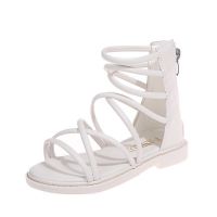 女童凉鞋2021夏季新款时尚软底公主鞋儿童防滑罗马鞋小女孩鞋子潮 168[白色] 26内长16.4cm