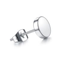 2021年新款ins小众纯银对勾爪子耳钉男士潮流个性嘻哈耳环耳饰女 半杠铃钛钢耳钉单只 不掉色