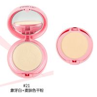 卡通儿童粉饼可妮兔遮瑕定妆粉双层干粉亲肤干湿两用持久控油学生 兔子粉饼21#象牙白+自然色干粉