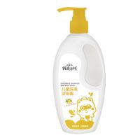 小浣熊儿童宝宝洗发沐浴露二合—1080ml家庭装纯真年代婴儿洗发水 龒+儿童洗发沐浴露300ML赠浴花/ 单瓶装
