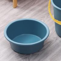 水桶家用手提加厚塑料多功能储水桶学生宿舍洗衣服桶洗澡桶洗车桶 [湖蓝色]单个脸盆