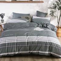 [真纯棉]冬季双面全棉被套单件1.5床学生儿童卡通纯棉被罩双人 英伦条纹 120x150