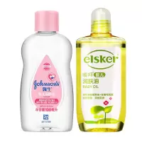 强生婴儿润肤油200ml 宝宝按摩油新款去头垢婴儿油抚触油滋润保湿 100ml+120ml
