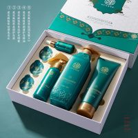 [国风护发7件套]灵芝首乌洗发水护发素精油修复染烫受损柔顺女 [限100件]洗护发套装