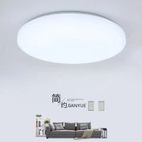 led卧室灯吸顶灯圆形客厅现代简约灯餐厅厨卫过道阳台走廊灯具 全白款 20厘米24瓦白光