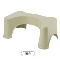 马桶凳脚凳成人蹲凳家用结实儿童垫脚凳塑料凳折叠多功能踩脚防滑 普通款[黄色]