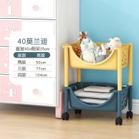 儿童玩具收纳架宝宝家用分层置物架落地多层零食书本绘本整理架子 2层无滑轮简易[50斤内用坏包赔] 拒绝二次用料[破损包赔