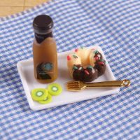 里左拉微缩食玩美食早餐袖珍模型12分OB11家具场景娃屋配件下午茶 [下午茶套餐一 饮料星巴克]