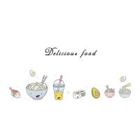 厨房防油贴纸柜灶台用瓷砖墙贴自粘翻新墙纸耐高温防水防潮壁纸 9012我爱美食(透明款)无抹布 30厘米宽x90厘米长