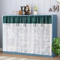 衣帽间衣柜帘衣柜隔断遮挡帘卧室门帘厨房柜子遮挡帘洗衣柜防尘帘 雪绒花拼接款[送帘杆 ] 宽85高90厘米