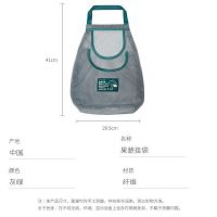 日本可挂式网袋大蒜袋厨房洋葱果蔬生姜蒜头收纳袋手提袋两层挂袋 两层果蔬挂袋 小号