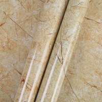 大理石墙纸桌面窗台橱柜自粘壁纸厨房防油贴纸瓷砖贴及耐高温白墙 檀丝棕-0011 1米长60cm宽