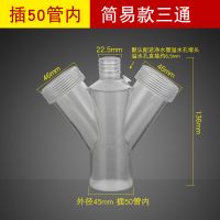 厨房水槽洗碗机净水器排水管小厨宝排水三通四通接头下水管二合一 [插50管内]一体款功能三通