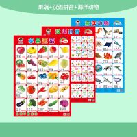 宝宝儿童早教有声挂图玩具点读发音智能识字认物启蒙 送挂钩电池 无声随机发 运输会有褶皱介意勿拍