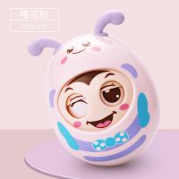 不倒翁玩具婴儿3-6-9-12个月宝宝益智儿童小孩0-1岁大号铃铛 樱花粉蜜蜂不倒翁