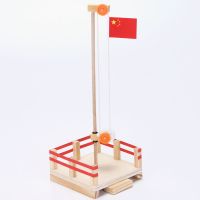 升降台儿童手工diy科技小制作小发明材料包科学益智实验玩具 A款仿真升降台(送胶水)原木色