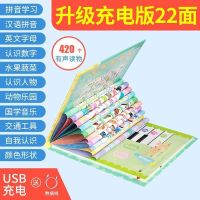 幼儿早教点读机小孩有声读物笔儿童益智学习发声书点读机宝宝玩具 充电款-小号22面点读书300个读物