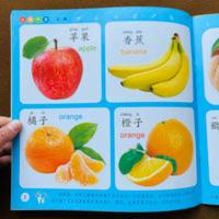 认识水果蔬菜书 宝宝看图识物卡片儿童认识图形颜色数字玩具书籍 认物大全