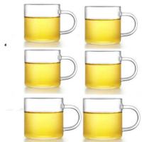 月牙杯耐热玻璃过滤分茶器加厚公道杯绿茶泡茶杯漏一体办公沏茶杯 杯架