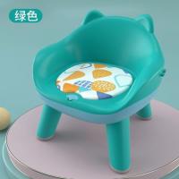 宝宝吃饭桌儿童叫叫椅宝宝多功能餐桌椅塑料靠背座椅 绿色无餐盘