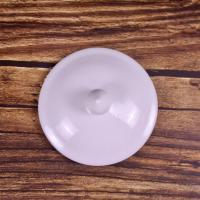 茶杯盖圆形陶瓷通用马克杯配件水杯泡茶杯盖大杯盖小杯盖两个 纯白杯盖 老板杯杯盖(两个装)