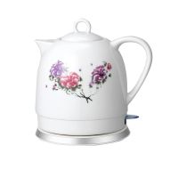 [自动断电]益万家陶瓷电热水壶家用1升快烧景德镇特价泡茶壶 蔷薇1.2L