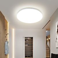 [工厂直销]led吸顶灯圆形工程灯具简约现代阳台房间超薄卧室灯 全白 260mm白光12瓦