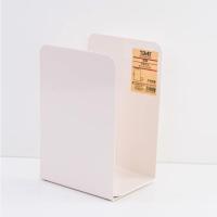 桌面书立架书挡书夹书靠书立简约立书架铁书架简易桌上学生创意 米色无印两片装