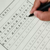 道德经 字帖成人 硬笔行书速成钢笔连笔临摹男生女生学生 楷书 灰色字体+5支自动消失笔芯