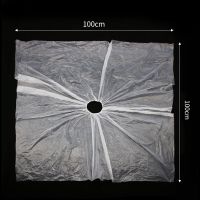 一次性披肩理发店专用烫发焗油围布发廊染发塑料围脖加厚美发用品 松紧口围布1米*1米10个