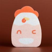 可立式猫咪海绵擦可爱厨房去污百洁布清洁洗碗海绵块洗刷魔力擦 嘻嘻鸡-单个装 三层加厚