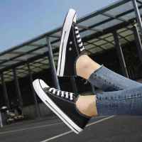 夏季透气帆布鞋男2021新款休闲鞋冰丝雨伞布小白鞋社会韩版板鞋男 黑色特价 (收藏店铺优先发货) 39