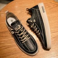 鞋子男2020新款秋冬季韩版潮流百搭皮鞋休闲防水小白鞋透气板鞋男 N9518黑色 39