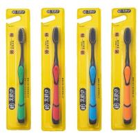 超市同款小博士牙刷成人女男儿童通用软毛竹炭高档独立包装 高档艾舒口竹炭软毛5支(独立包装)