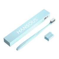 独立包装 高档螺旋丝小头牙刷软毛成人高级牙刷可爱少女心学生ins 1只牙刷[蓝色] 牙刷