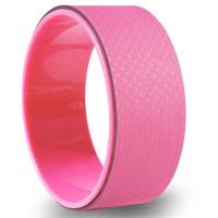 瑜伽轮后弯神器瘦背瘦肩瘦腿普拉提圈拉伸开背开肩瑜珈环健身器材 [桃花粉加厚]瑜伽轮